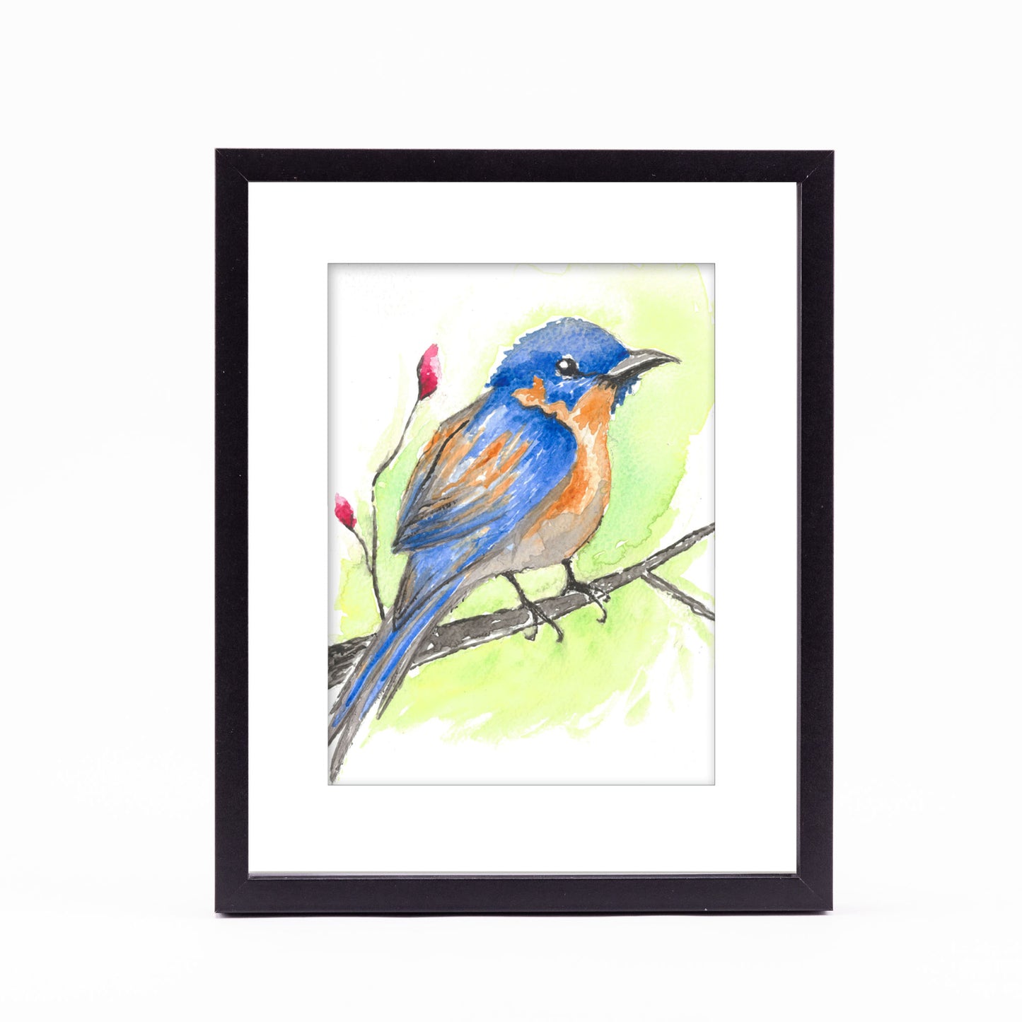 Watercolour Blue Bird