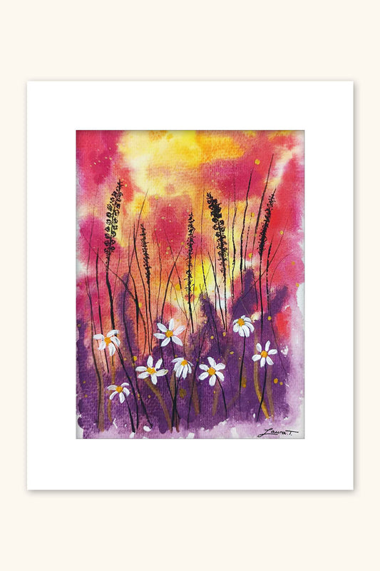 Lavender Fields at Sunset